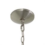 9-Light Chandelier in Brushed Nickel Finish