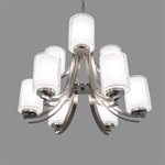 9-Light Chandelier in Brushed Nickel Finish