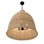 Marama Rattan 3 Lights Large Pendant