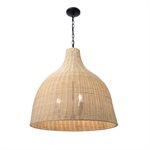 Lana Rattan 3 Light Large Pendant