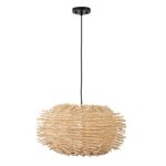 Pua Wicker 1 Light Large Pendant