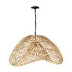 Bramo 1 Light Rattan Pendant