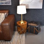 1 Light Portable Lamp in Antique Copper Finish