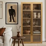 Haya Tall Teak Exposure Cabinet