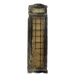 Phone Booth Display Cabinet Black