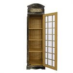 Phone Booth Display Cabinet Black