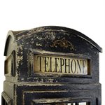 Phone Booth Display Cabinet Black