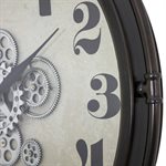 Industrial Bronze Gear Clock