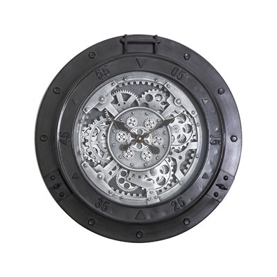 Urban Steel Gear Clock