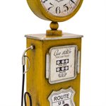 Route 66 Yellow Table Top Clock