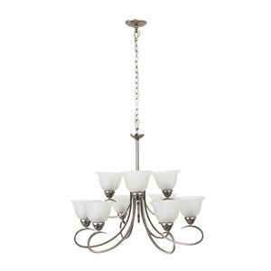 Ribbon Falls Collection Nine-Lights Chandelier