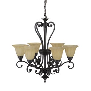 Florence Lighting Collection Six Light Chandelie