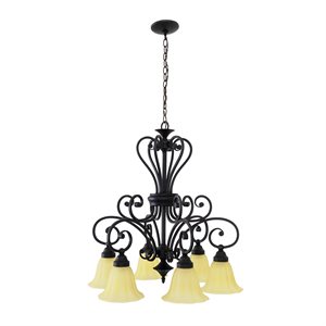 Florence Collection Six Light Chandelier