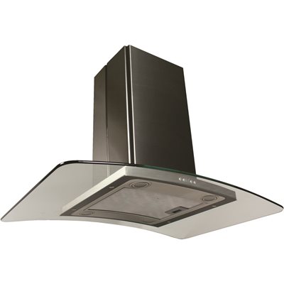 Contemporary Series Island Hood with 600 CFM