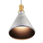1 Light Pendant in Rolled Steel Finish